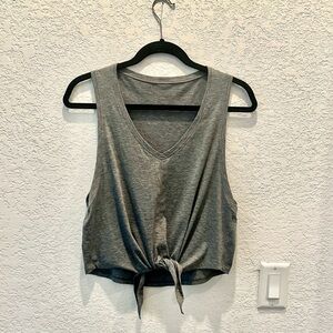 Lululemon gray Sleeveless Tie-Front Top - 6
